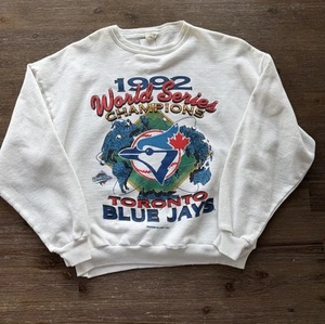 Rare Vintage 1992 Toronto Blue Jays Baseball Sweatshirt World Champions Series M - Picture 1 of 6