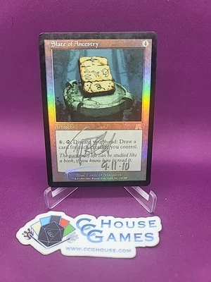 MTG Slate Of Ancestry Foil Signed 2010 Corey D. Macourek Onslaught *CCGHouse* - Image 1 of 4