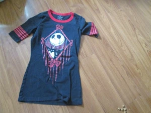 Jack Skellington Shirt Womens Small Black RED Nightmare Before Christmas - Picture 1 of 3