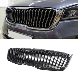 Black Front Grille Bumper Vent Bar Trim Mesh fit for KIA Sorento 2018-2021 - Picture 1 of 4