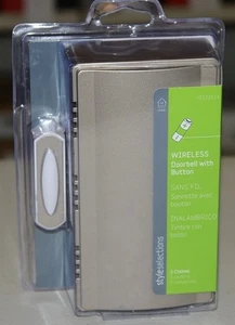 Timbre inalámbrico Style Selections 0322614 3 campanas acabado níquel - Imagen 1 de 3