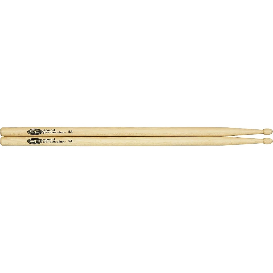 Sound Percussion Labs Hickory Pair of Drumsticks 5a Wood