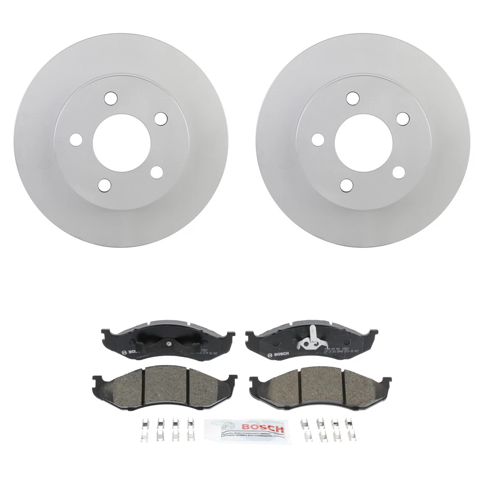 Bosch Front 280mm Rotors Quietcast Ceramic Disc Brake Pad Kit For Cherokee - Image 1 of 1