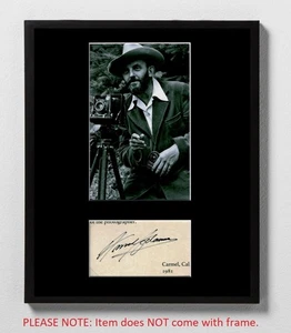 Ansel Adams HANDSIGNIERT Passepartout Schnitt & Foto! Fotografie Ikone Yosemite Autogramm! - Bild 1 von 3