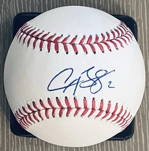 SPECTACULAR ALEX BREGMAN WITH #2 PSA/DNA AUTHENTICATED SIGNED MANFRED BASEBALL - Picture 1 of 3