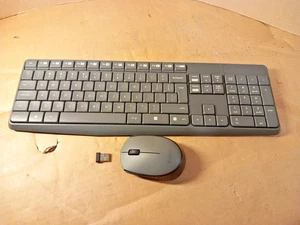 Logitech MK235 Wireless Keyboard & Mouse Combo - QWERTY English Layout Grey, - Picture 1 of 18