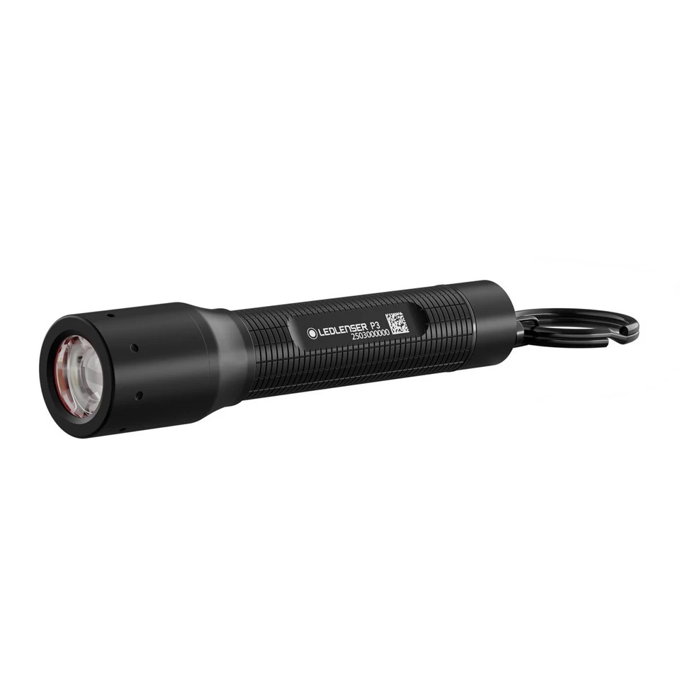 Ledlenser LED Small Torch, 130lm, 110m Adjustable Focus Key Ring Light, IP54, P3