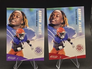 2025 Sage High Ashton Jeanty #162 Purple And Red (2) - Bild 1 von 2
