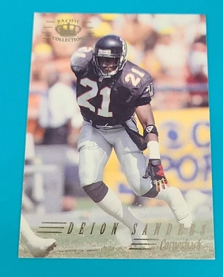 1994 Pacific #298 Deion Sanders Atlanta Falcons FOOTBALL Card h - Image 1 of 2