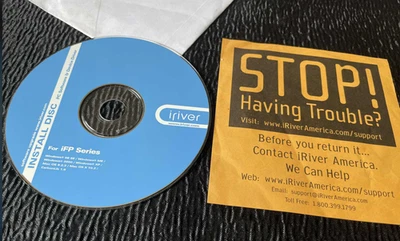 Instalar disco PC Software Dispositivo Controlador iFP Series iRiver Discos Windows Mac Foto 1 de 3