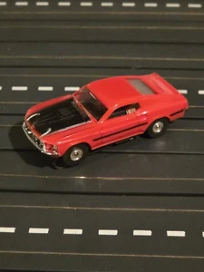 Aurora Thunderjet T-jet Vintage Ho Slot Car 1969 RED Mach 1 Mustang WOW VINTAGE - Picture 1 of 3