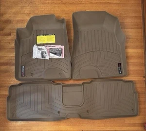 NEW WeatherTech Front & Rear Floor Liners Lexus Rx350 2008 Tan Car Mats - Picture 1 of 5