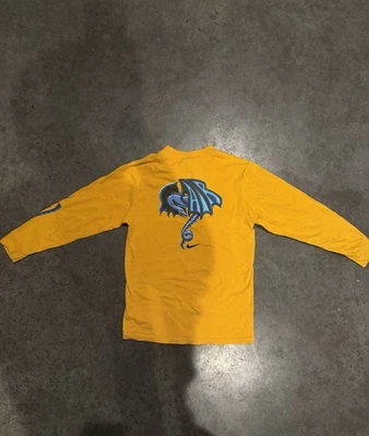 Camiseta Y2K Nike Gris Etiqueta Niños Monster Air L/S Talla S (14-16) Dragón Foto 1 de 4
