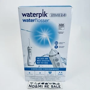 Waterpik Cordless Advanced 2.0 Water Flosser For Teeth Gums, White WP-580 - Picture 1 of 15