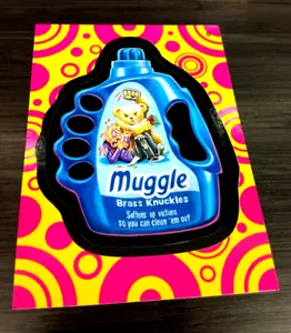 2014 Wacky Packages Serie 1 "MUGGEL" #8 Muster Sticker Karte - Bild 1 von 1