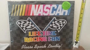 NASCAR Lifetime Racing Fan Tin Sign 12"x15" Sealed In Original Plastic - Picture 1 of 4