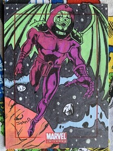 Marvel Universe 2011 SketchaFEX Sketch Card Annihilus Artist: Johndell Snead