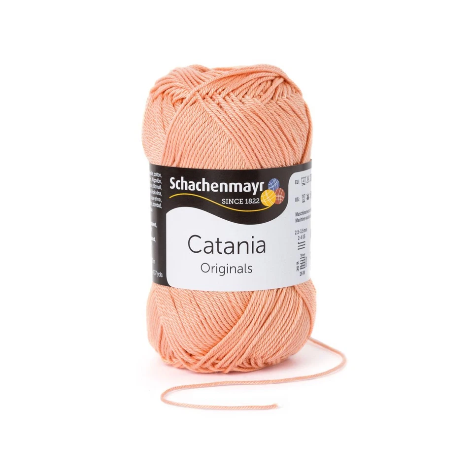 50g Schachenmayr Catania 401 Aprikose Häkelgarn Strickgarn