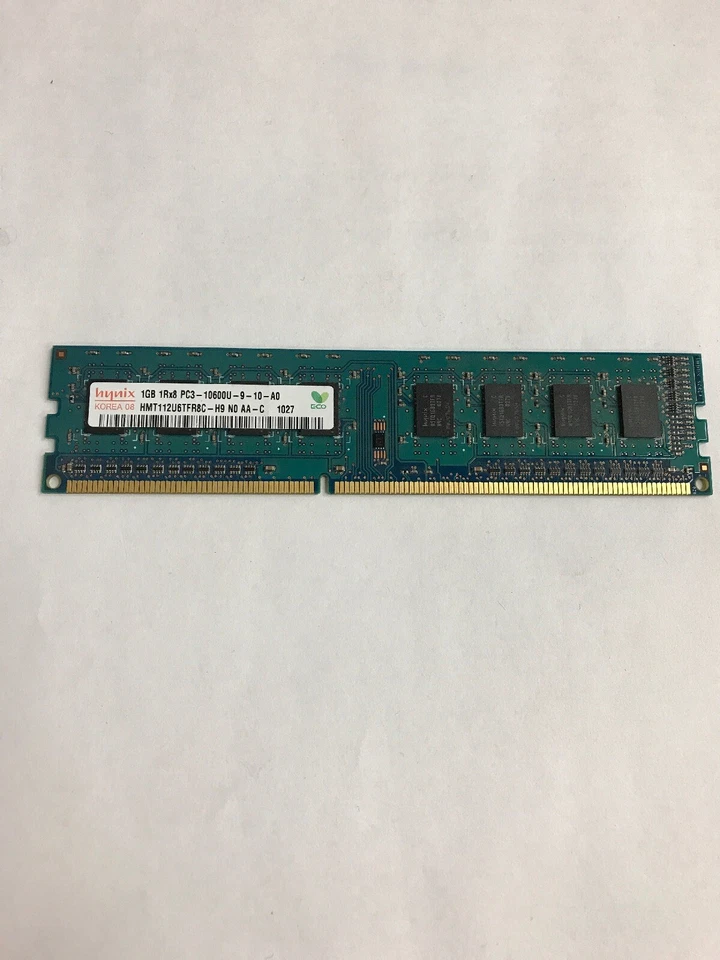 HYNIX HMT112U6TFR8C-H9 1GB 1Rx8 DDR3 PC3-10600U 1333MHZ DIMM MEMORY RAM - Image 1 of 1