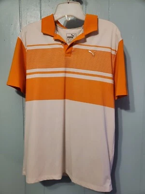 Puma Golf Polo Orange Youth XL/men's small - Image 1 of 4