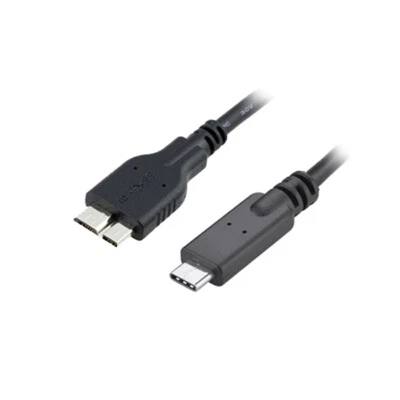 H68 USB 3.1 Typ C Stecker auf USB 3.0 micro B Stecker Festplattenkabel Daten 1m - Bild 1 von 4