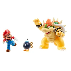 Nintendo - Super Mario - Bowser's Lava Battle Figure Set - Picture 1 of 2