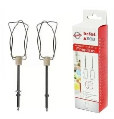 Coppia di 2 Fruste per Emulsionare Sbattitore Tefal Ricambi Mixer Prep'line 200 - Immagine 1 di 4