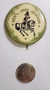 GEN'L ANDY JACKSON PIN BACK BUTTON - NEW YORK 1967 ART FAIR - Bild 1 von 3
