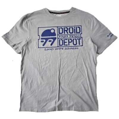 Camiseta gráfica Star Wars Droid Depot para hombre Camiseta de ciencia ficción Galaxy's Edge talla pequeña Foto 1 de 4