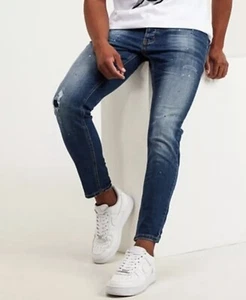 Avenzi Christino Super Slim Fit Denim Jean Mid Wash Size 28 - Picture 1 of 4