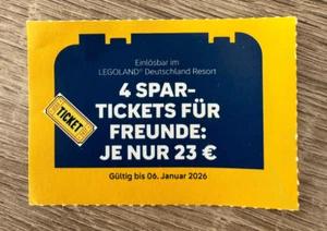 LEGOLAND Sparticket - Gutschein 2025 4 x Eintritt für je 23€ - Bild 1 von 1
