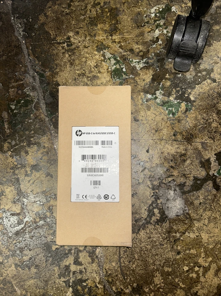 HP USB-C to RJ45 Adapter | Black |6K3F7A6#ABA + FREE SHIPPING - Image 1 of 1