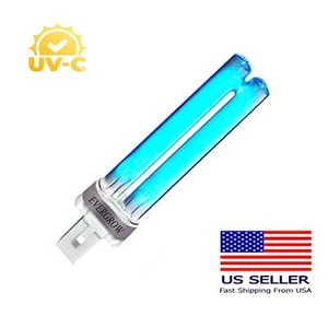 New 9 Watt Germicidal UVC UV Bulb Lamp G23 Base 9W Tetra Coralife - Picture 1 of 1