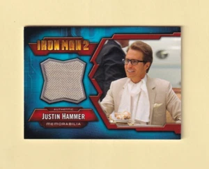 Tarjeta de disfraz de recuerdos Iron Man 2 2010 IMC-8 Justin Hammer traje Sam Rockwell - Imagen 1 de 2