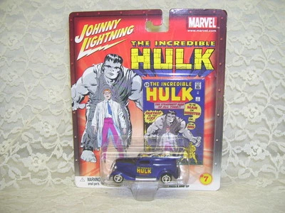 2002 Vintage Johnny Lightning Incredible Hulk '33 Ford Marvel NIP - Image 1 of 3