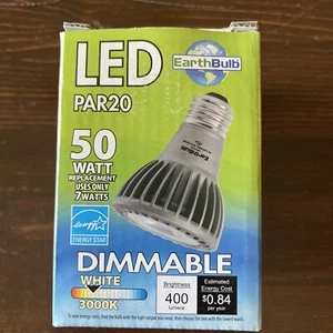 Earthbulb 50-Watt Dimmable Par20 White LED - Picture 1 of 6