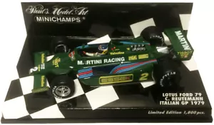 Minichamps 400790102 1/43 LOTUS F1 79 Martini #2 Gp Italia 1979 C.Reutemann - Foto 1 di 6