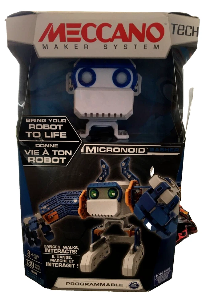 Meccano 2016 Micronoid Basher Programmable Robot Interact Maker System 16404 NEW - Image 1 of 4