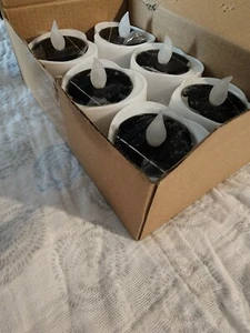 Heart Shaped Solar Lights 6 count - Picture 1 of 6
