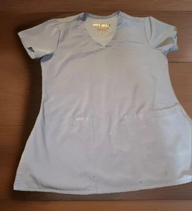 Scrubs Women Top XS Greys Anatomy Blue Shirt Medical Uniform See Description - Picture 1 of 9