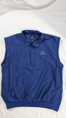 Ahead Authentics Golf Blue The Farm Windbreaker Men L (Sleeves missing) 1/2 Zip  - Image 1 of 4