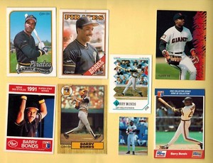 BARRY BONDS . Baseball cards. 1987-93 *Build your own lot * O-PeeChee , Oddball