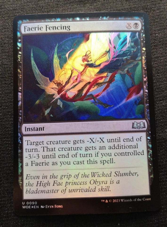 Faerie Fencing - Foil - WOE - NM Unplayed - EN - 0090 - Image 1 of 1