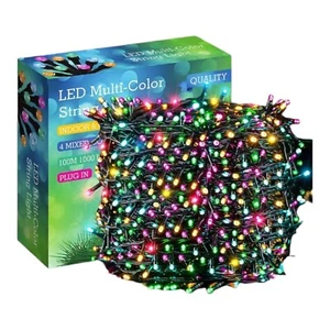 Areker Outdoor/Indoor Christmas String Lights, Multicolor WaterProof Christmas F - Picture 1 of 8