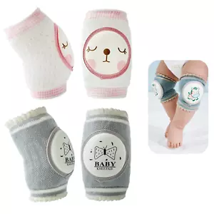 2 Pairs Baby Knee Pads for Crawling Breathable Elastic Cotton Crawling Knee P... - Picture 1 of 1