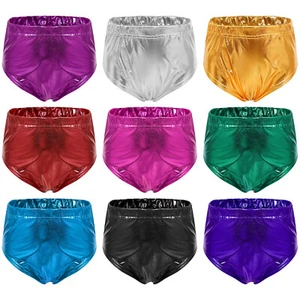 Kids Girls Shorts Dance Briefs Competition Costume Dancewear Underpants Shiny - Picture 1 of 62