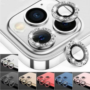 Glitter Camera Cover For Apple iPhone 16|15|14|13|12 iPhone Lens Bling Protector - Picture 1 of 29