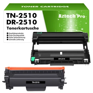 Toner TN-2510 TN-2510XL DR-2510 für Brother MFC-L2835DW MFC-L2860DW MFC-L2800DW - Afbeelding 1 van 12
