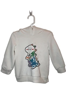 SHEIN Kinder Langarm, weißer Regenbogen Dinosaurier Hoodie, Größe 18-24 Monate - Bild 1 von 3