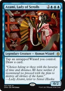 AZAMI LADY OF SCROLLS NM Commander Anthology MTG Blue - Human Wizard Rare - Picture 1 of 1